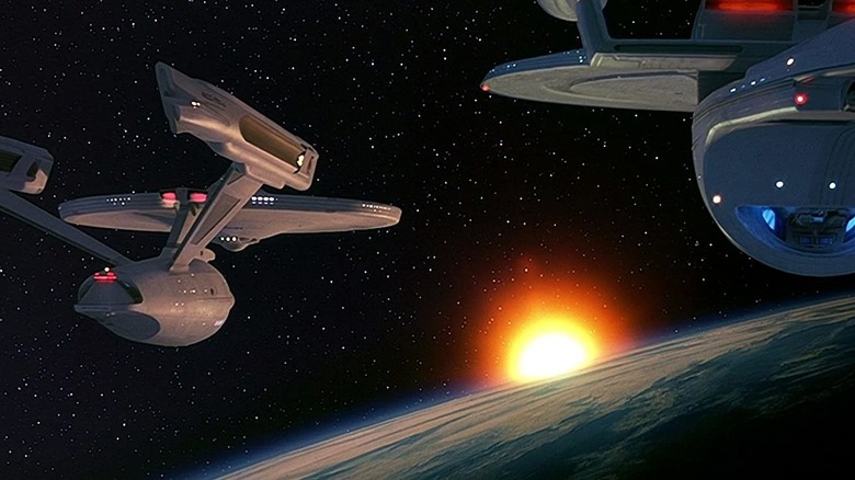 Starships sailing into the sun