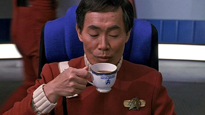 Sulu sips tea