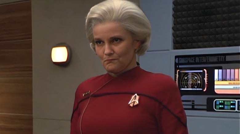 Admiral Janeway scrunches face