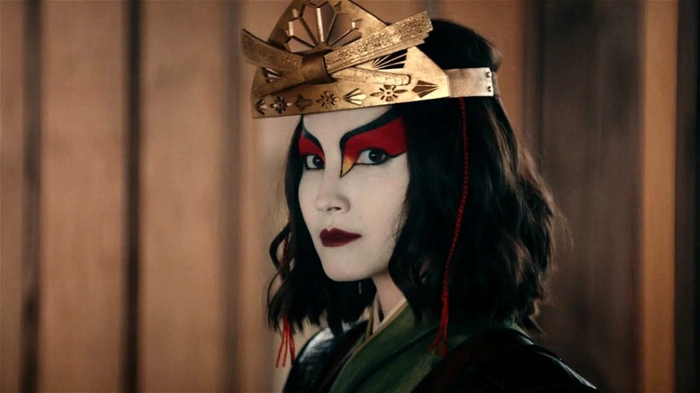 Suki wearing headpiece