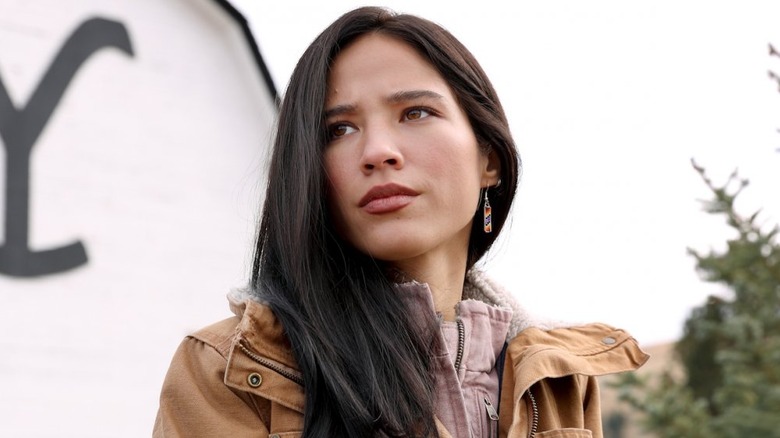 Kelsey Asbille as Monica Dutton on Yellowstone