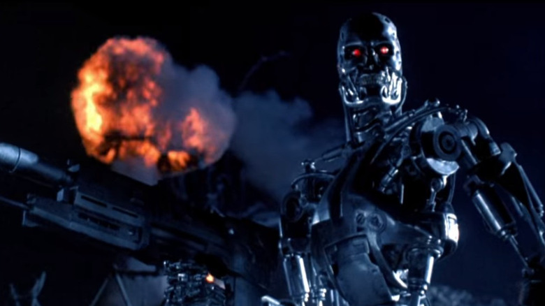 Terminator scanning the area