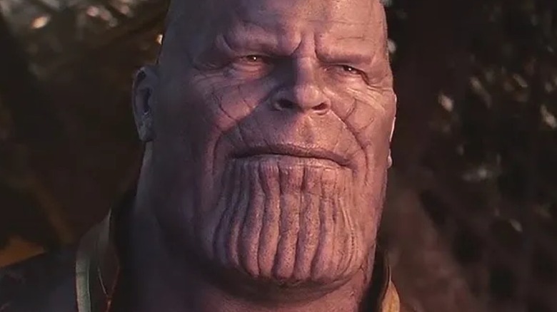 Thanos smiling