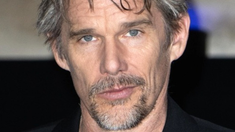 Ethan Hawke staring