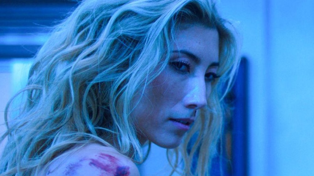 Dichen Lachman as Reileen Kawahara on Altered Carbon during sword fight scene