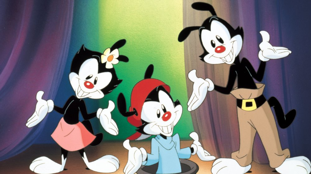 Dot, Wakko, and Yakko in Warner Bros. Animaniacs 