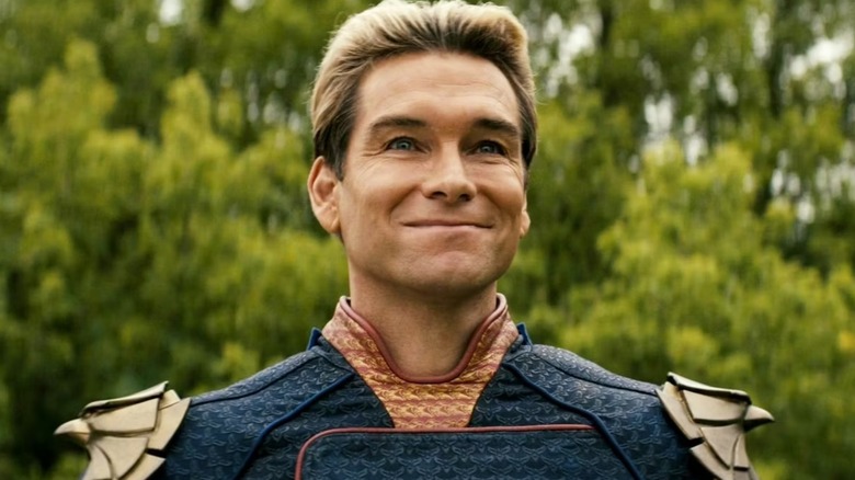 Homelander smiling