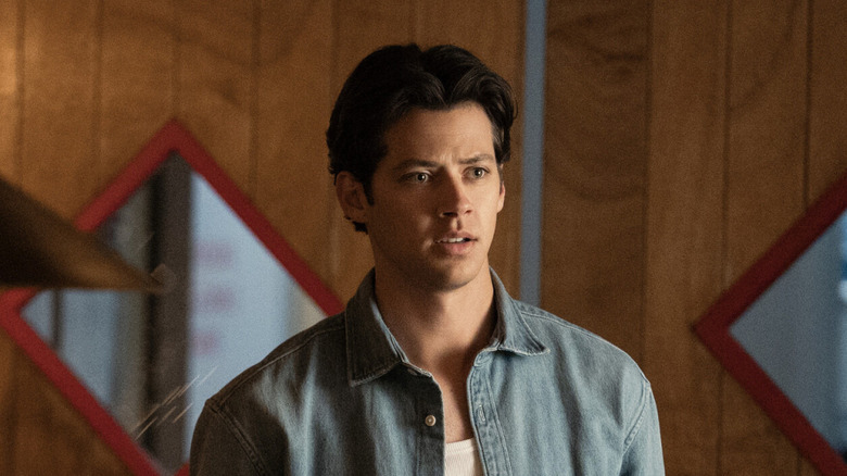 Sam Florek wearing a blue shirt on Every Year After
