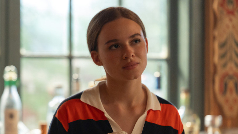 Percy Fraser wearing a striped shirt on Every Year After
