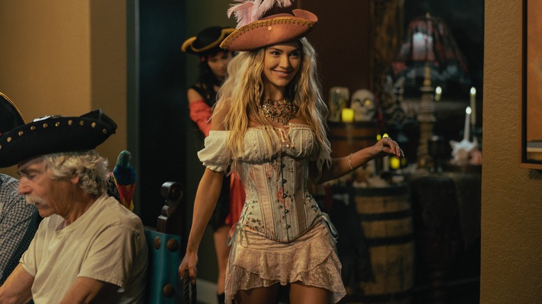 Michelle Randolph as Ainsley in Landman, in a pirate costume