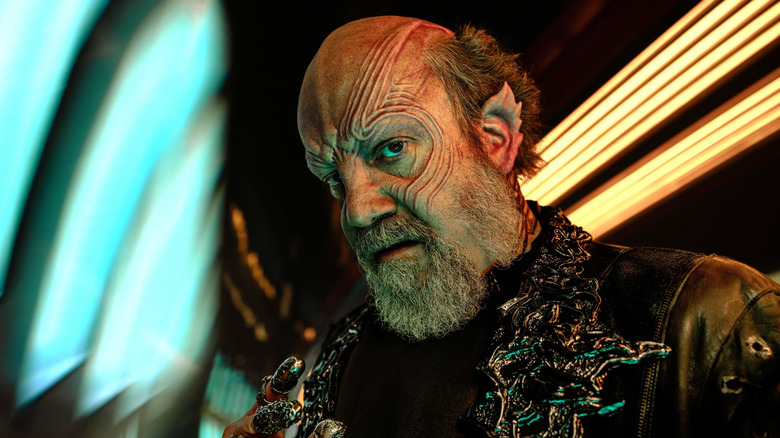 Nus Braka staring ominously in Star Trek: Starfleet Academy