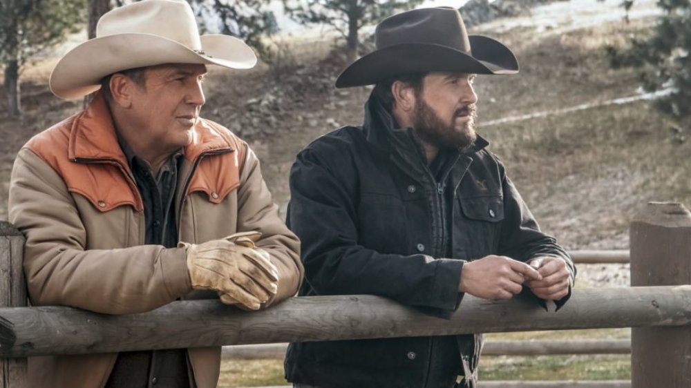 Kevin Costner and Cole Hauser in Yellowstone