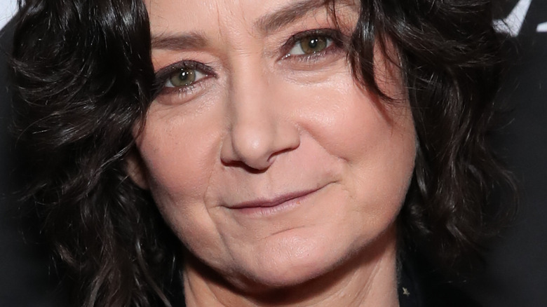 Sara Gilbert smiling