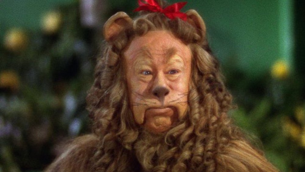 Bert Lahr as the Cowardly Lion in The Wizard of Oz