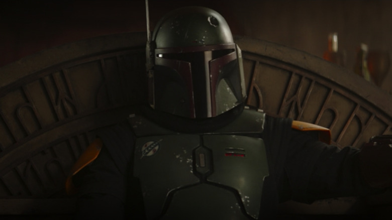 Boba Fett on throne