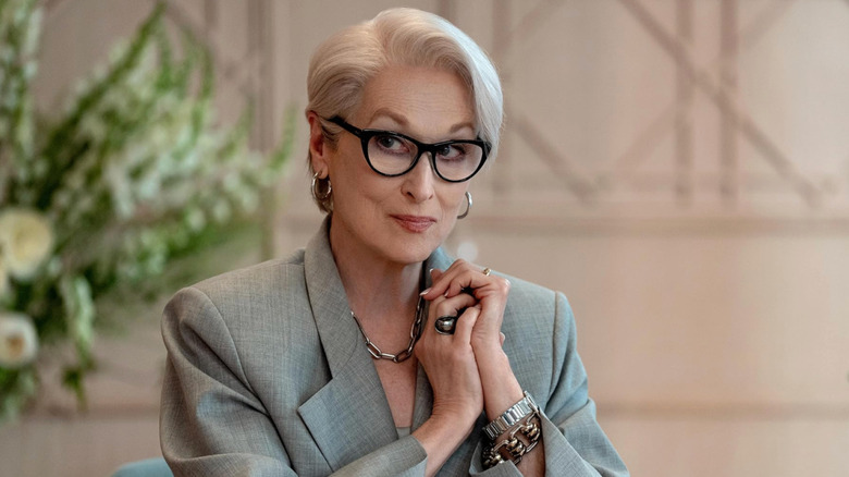 Miranda Priestly preparing a cutting remark in "The Devil Wears Prada 2" (2026)