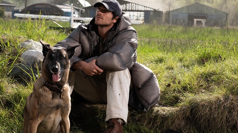 Jasper and Hig chilling in the apocalypse in The Dog Stars (2026)