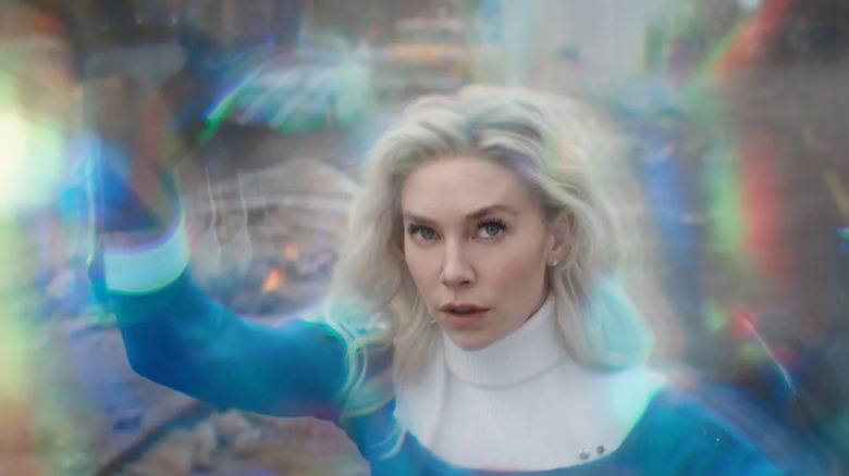 Sue Storm exhibiting her powers in The Fantastic Four: First Steps