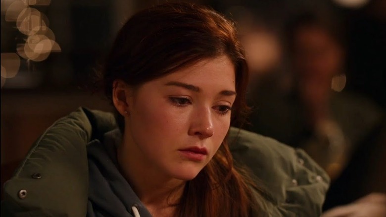 Abby looks down sadly in "Ginny & Georgia" (2021-2025)