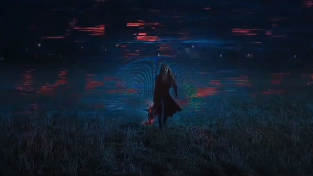 Wanda walking out of the Hex
