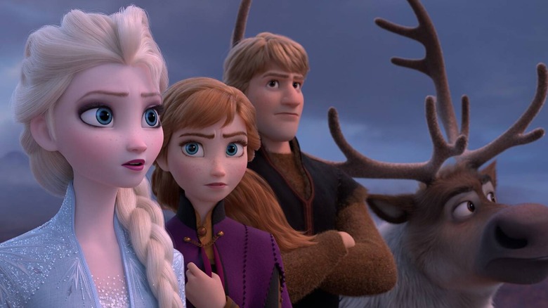 Elsa and friends looking onward