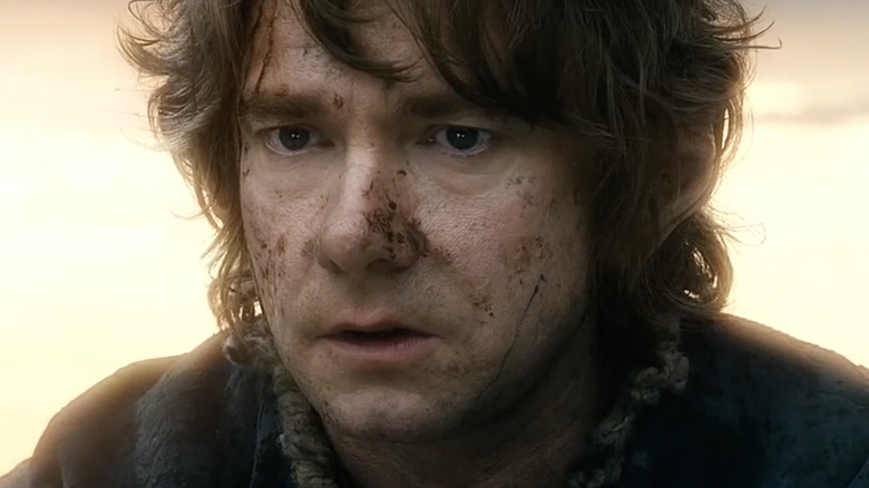 Bilbo Baggins with muddied face
