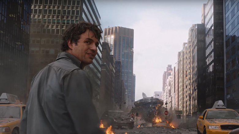 Banner in the first Avengers movie