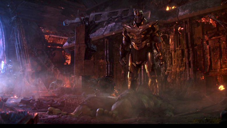 Thanos defeats Hulk in Infinity War