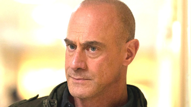 Christopher Meloni looking serious