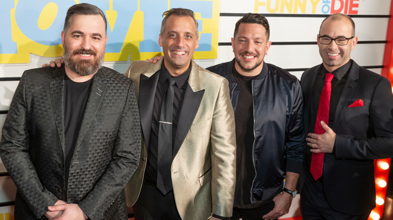 Brian Quinn, Joe Gatto, Sal Vulcano and James Murray smiling