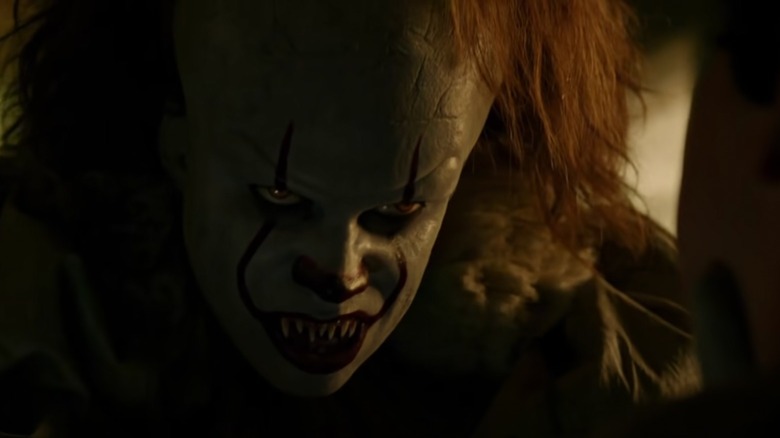 Pennywise snarling in It