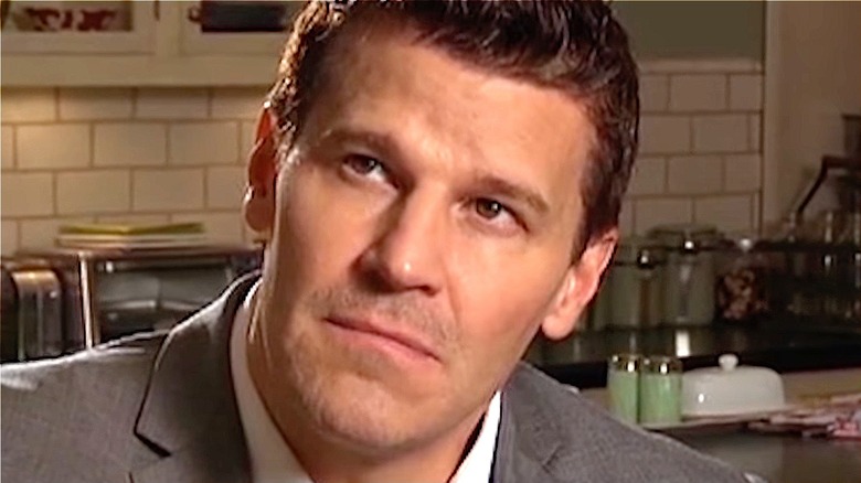 Agent Booth is deep in thought in Bones