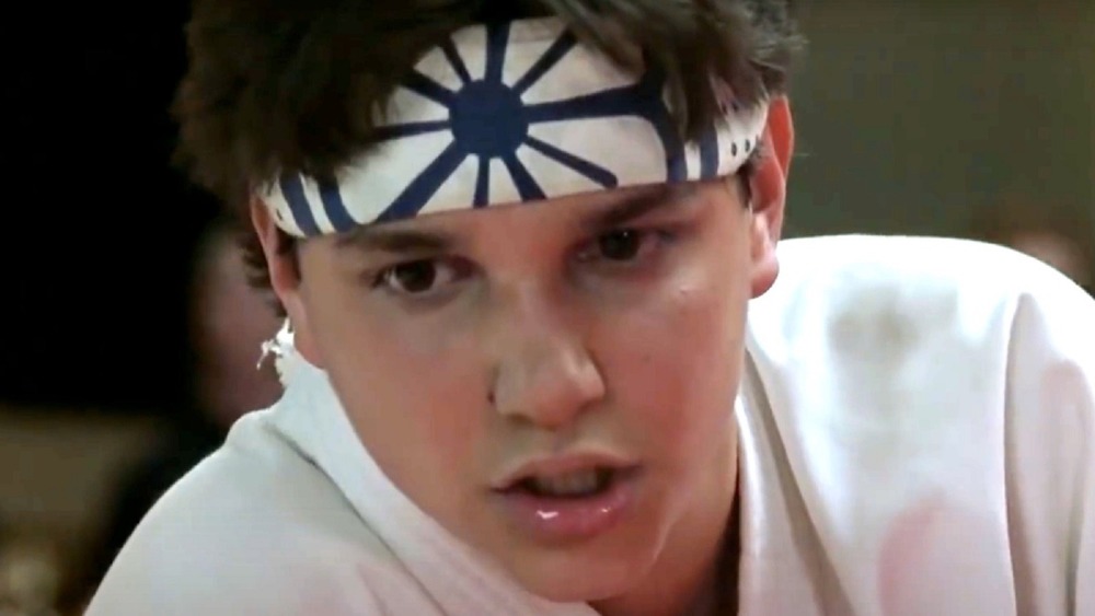 Daniel LaRusso looking intense