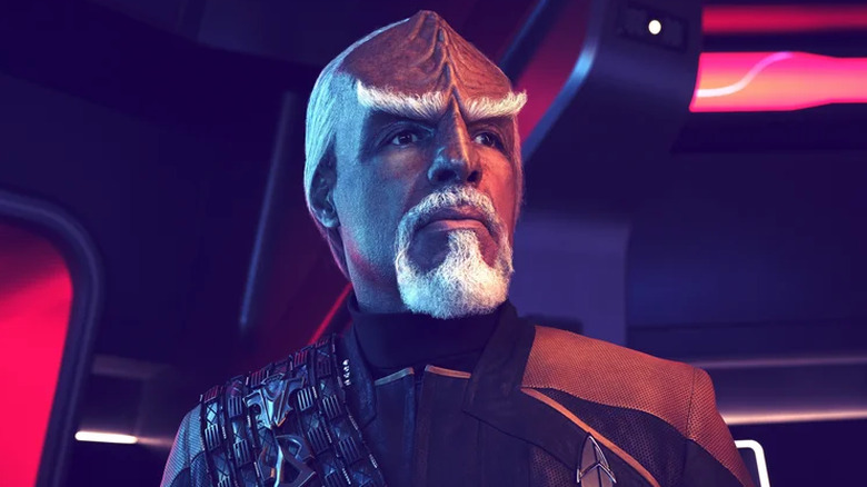 Worf with grey hair