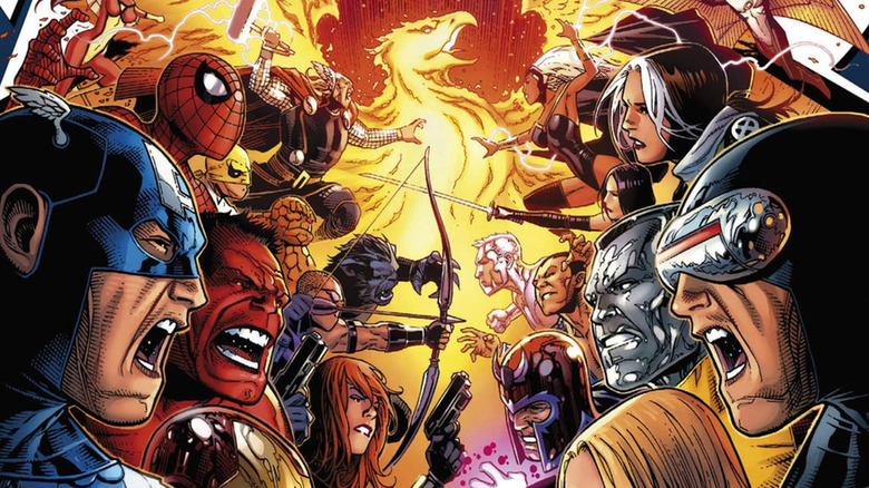The X-Men battle the Avengers
