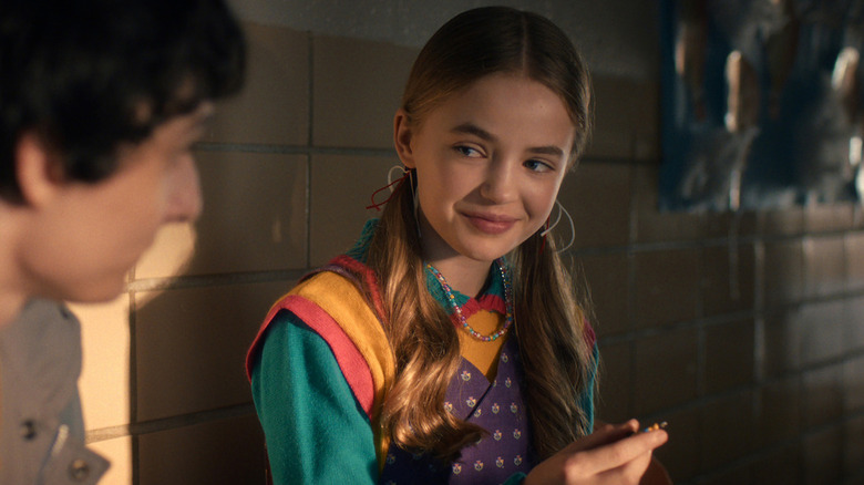 Holly Wheeler smiles at Mike Wheeler in "Stranger Things"
