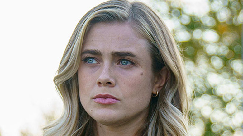 Melissa Roxburgh Michaela Stone worried