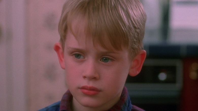 Kevin looking concerned in Home Alone