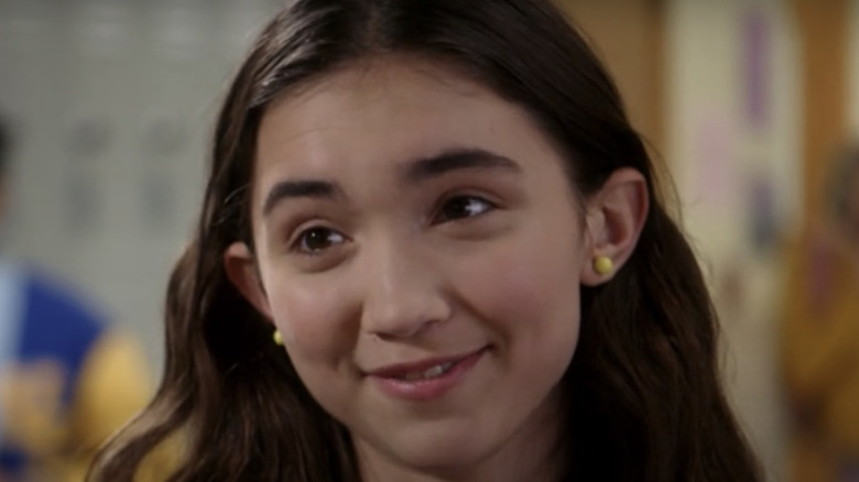 Rowan Blanchard as Jackie smiling