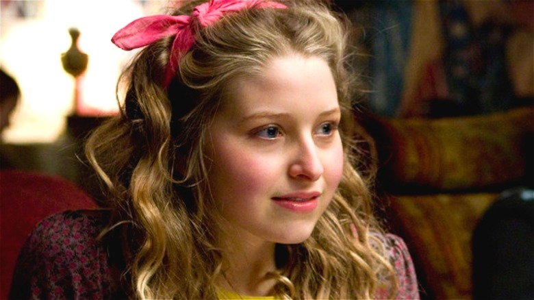 Jessie Cave Lavender Brown pink ribbon