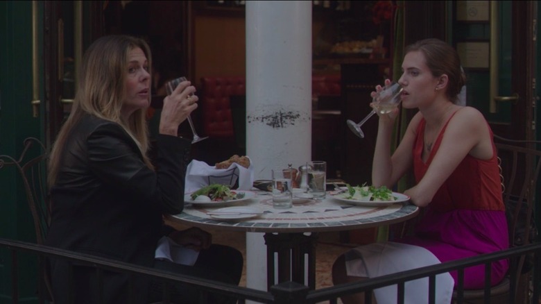 Evie and Marnie drinking