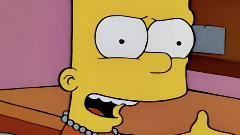 Bart Simpson smiling