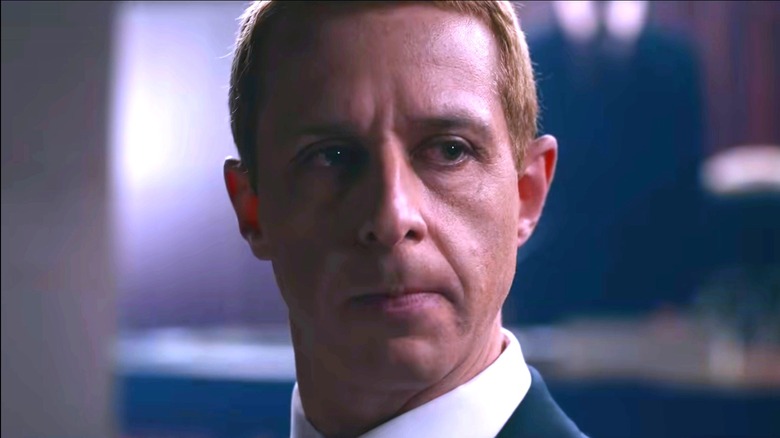 Mark Zuckerberg looking stern in The Social Reckoning