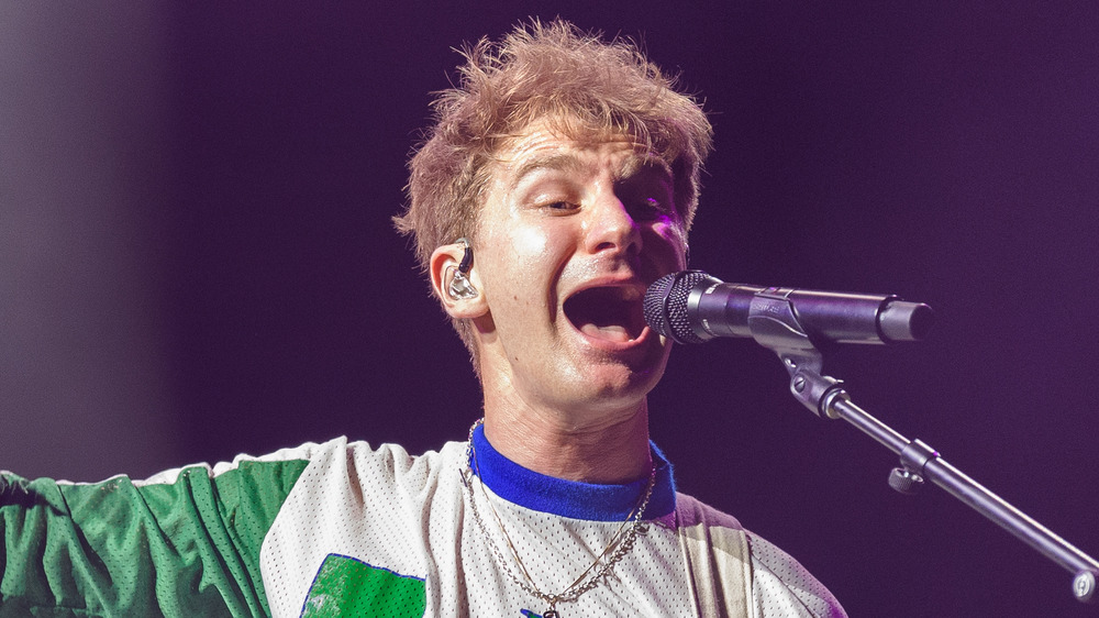 Glass Animals lead singer during a performance