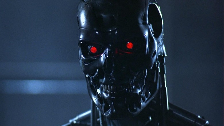 T-800 exoskeleton head in The Terminator