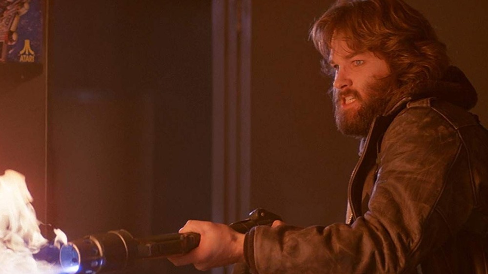 MacReady with flamethrower