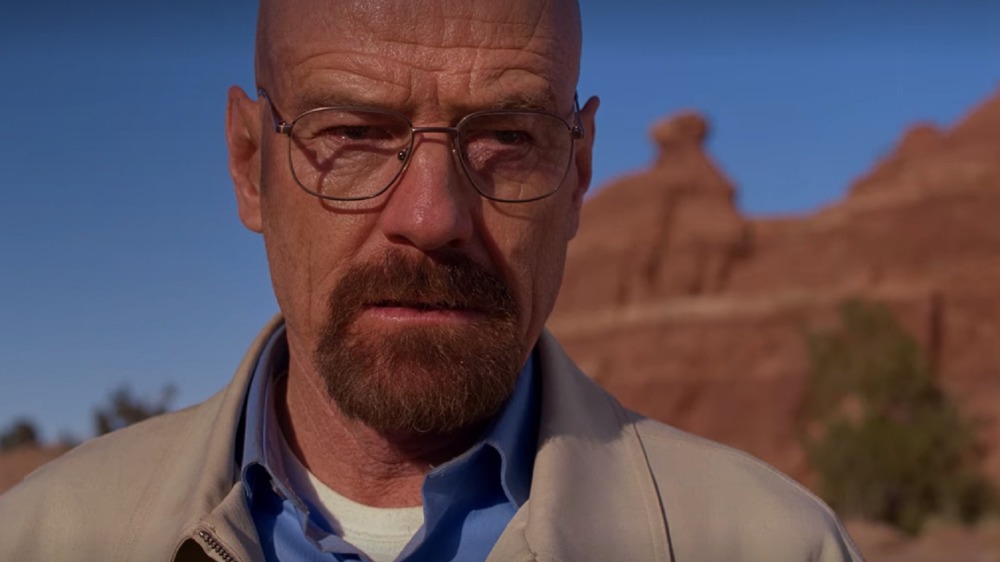 Walter White in the desert in Breaking Bad's Ozymandias episode