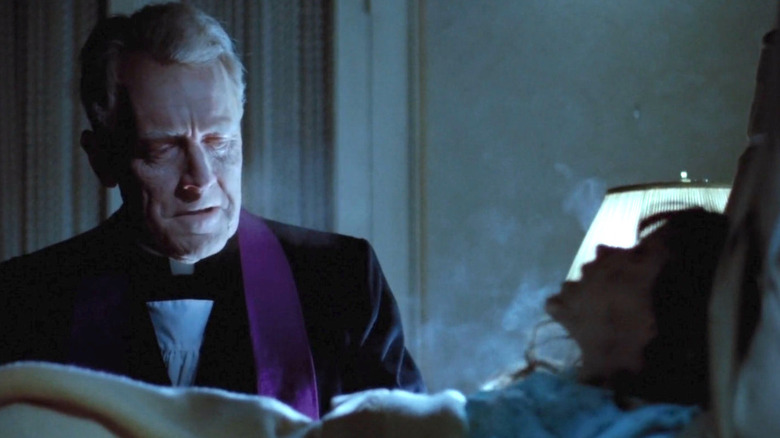 Lankester Merrin exorcising Regan of demon