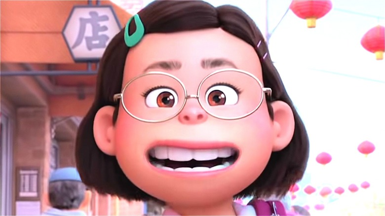 Mei smiling in Pixar's Turning Red