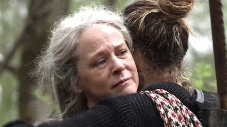 Carol giving a hug 